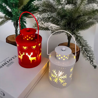 Christmas Candle Lights LED Small Lanterns Wind Lights Electronic Candles Nordic Style Creative Holiday Decoration Decorations The Artful Oracle