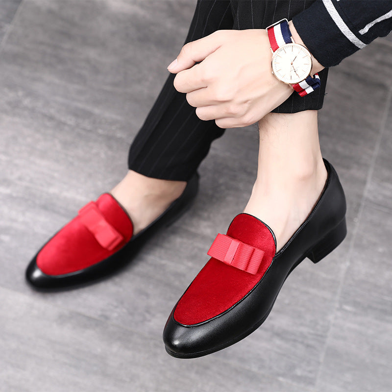 Men's Casual Leather Bow Leather Shoes Taobao Trendy The Artful Oracle