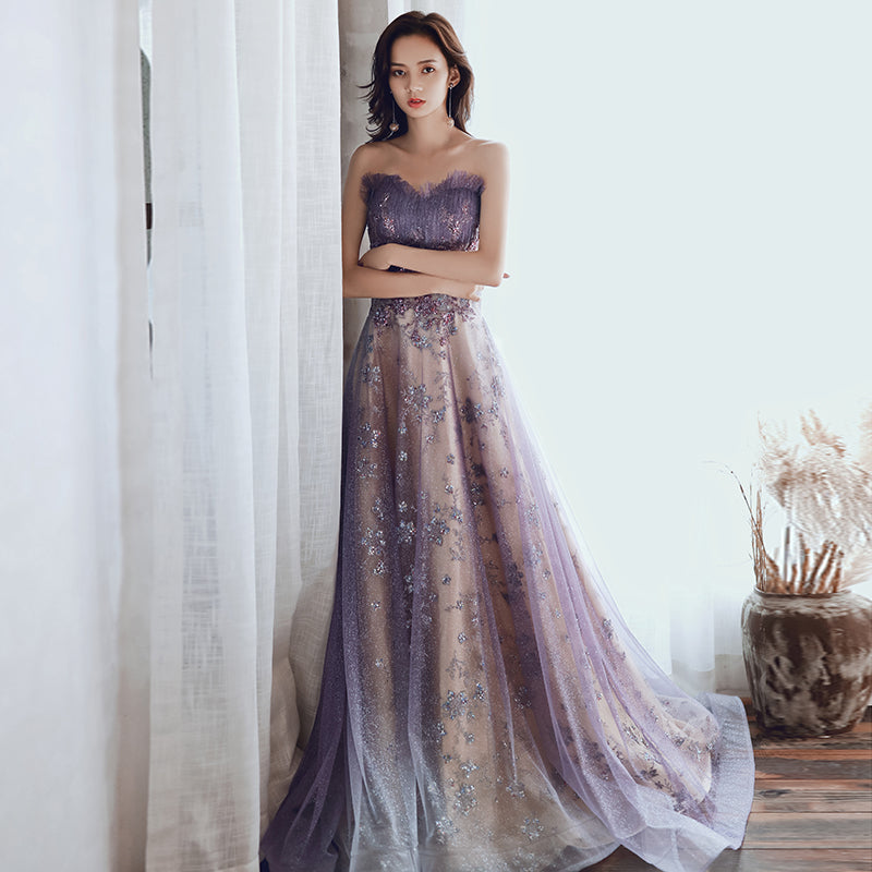 The Banquet Evening Dress Is Purple Dreamy And Long The Artful Oracle