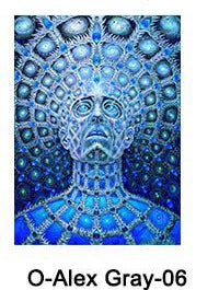 Abstract Psychedelic Alex Poster Canvas Painting The Artful Oracle