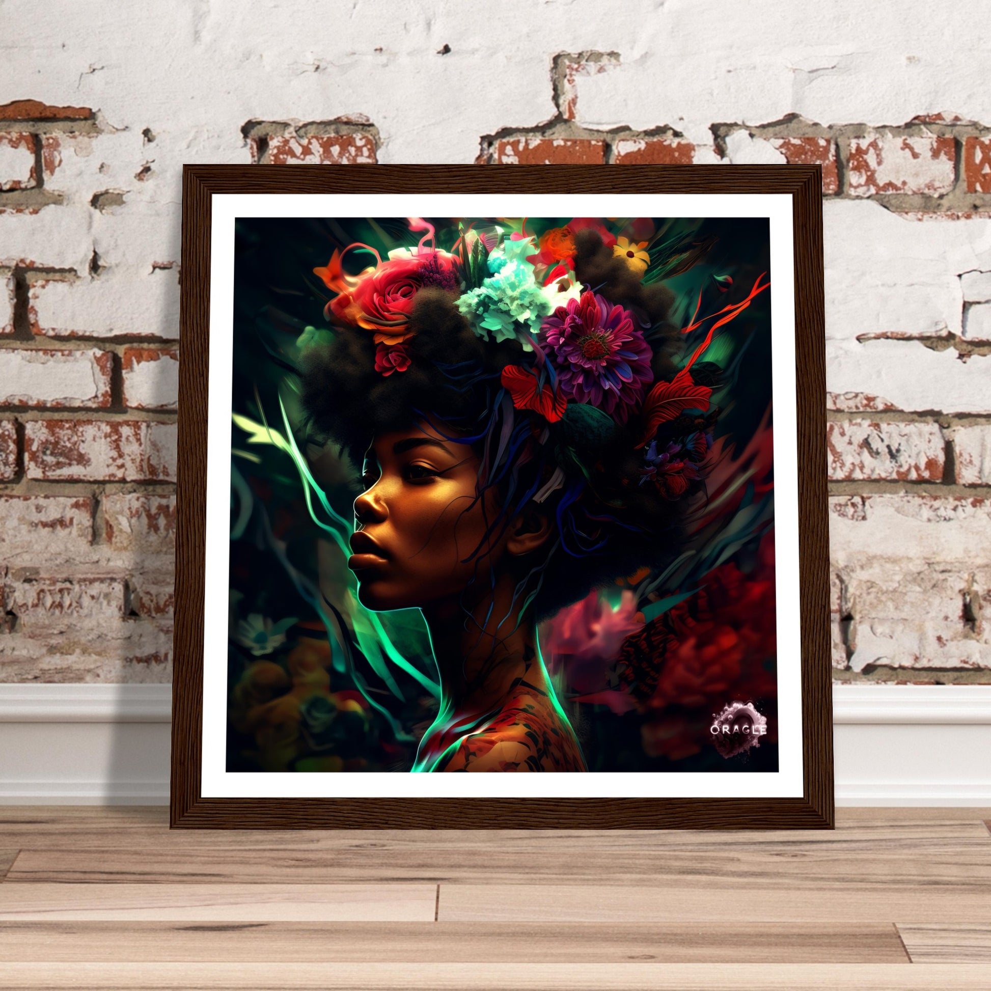 Mystic Noir - Premium Matte Paper Wooden Framed Poster Gelato