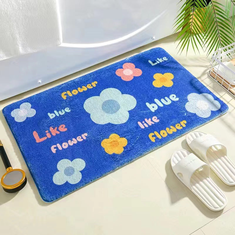 Bathroom Toilet Door Absorbent Non-slip Mat The Artful Oracle