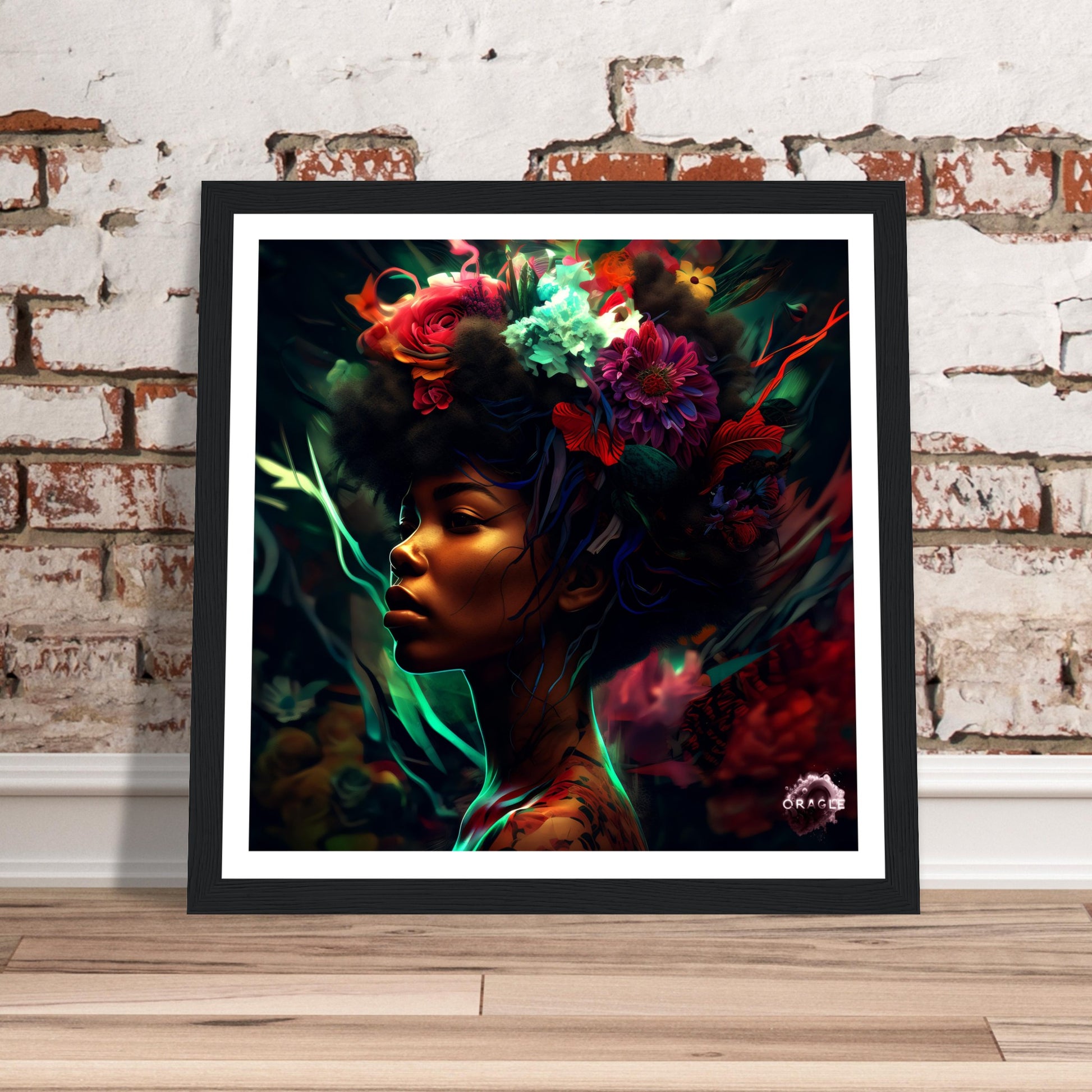 Mystic Noir - Premium Matte Paper Wooden Framed Poster Gelato