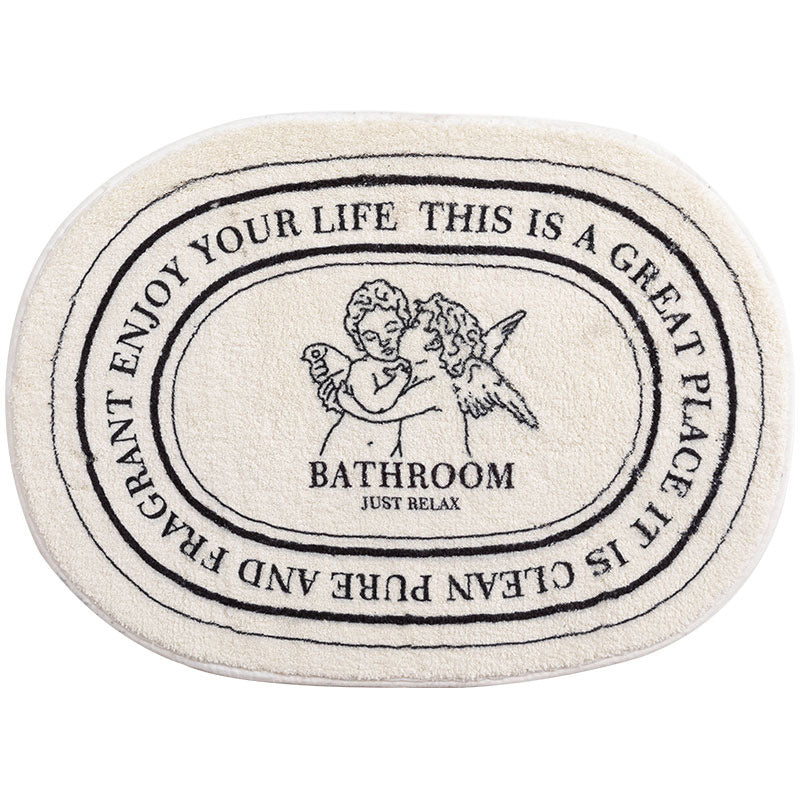 Simple Bathroom Door Absorbent Bathroom Anti-slip Mats Floor Mat The Artful Oracle