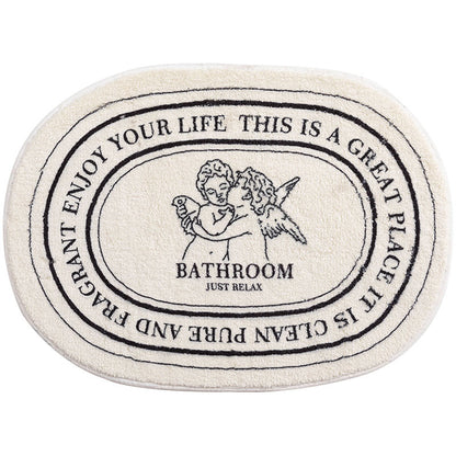 Simple Bathroom Door Absorbent Bathroom Anti-slip Mats Floor Mat The Artful Oracle