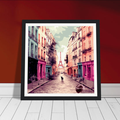 Osiris in Paris - Premium Matte Paper Wooden Framed Poster - Museum-Quality Matte Paper Wooden Framed Poster Gelato