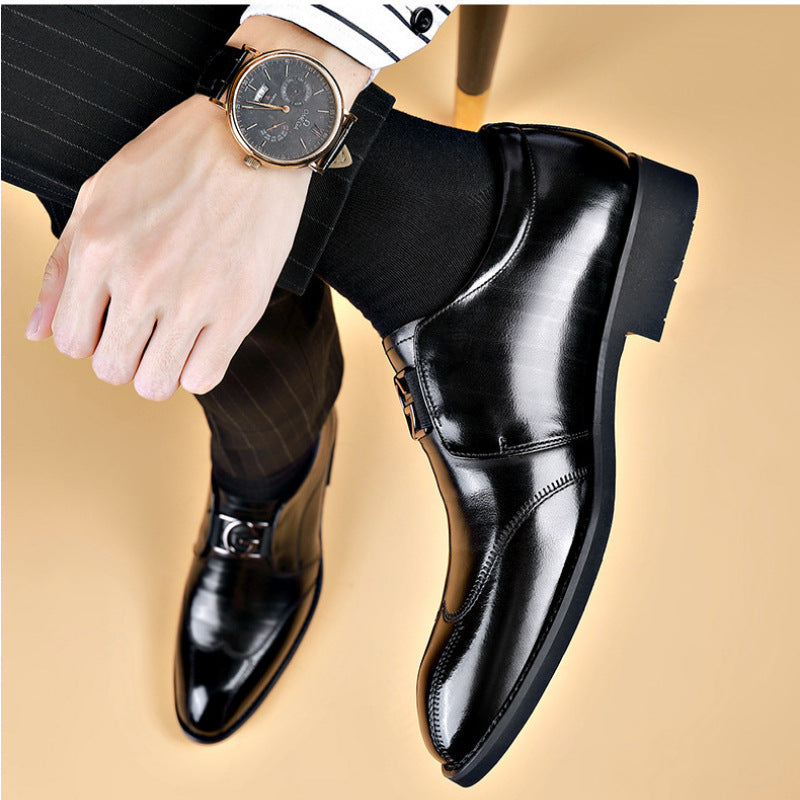 Mens Fashionable And Versatile Casual Business Leather Shoes The Artful Oracle