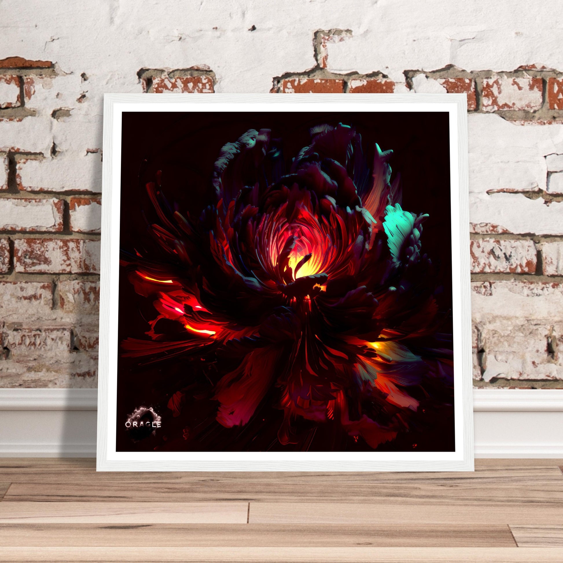 Illuminated Blossom - Premium Matte Paper Wooden Framed Poster Gelato