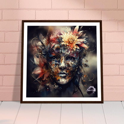 Petal Sprite: The Flower Nymph - Premium Matte Paper Wooden Framed Poster Gelato