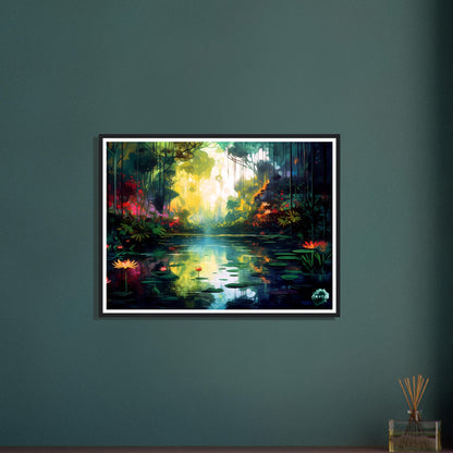 Radiance of the Rainforest - Premium Matte Paper Wooden Framed Poster Gelato