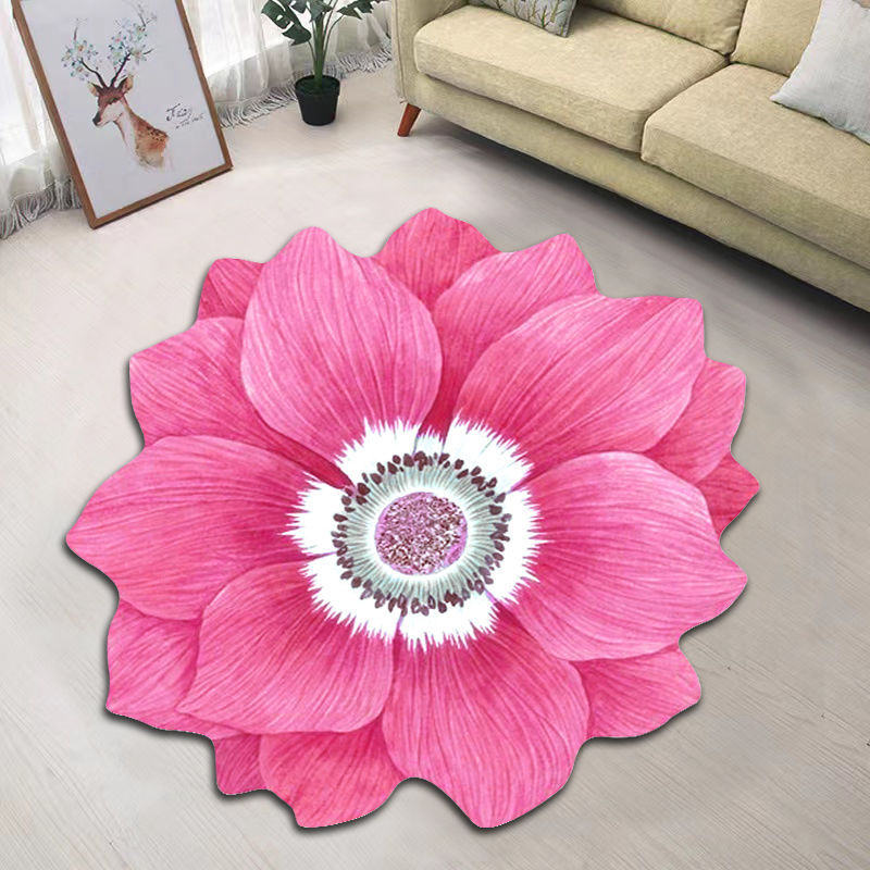 Creative Flower Living Room Tea Table Blanket Nordic Household Bedroom Floor Mat The Artful Oracle