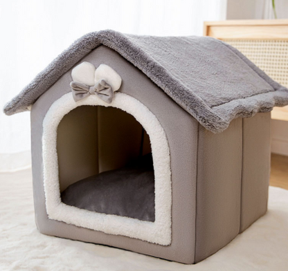 Foldable Dog House Pet Cat Bed Winter Dog Villa Sleep Kennel Removable Nest Warm Enclosed Cave Sofa Pets Supplies The Artful Oracle