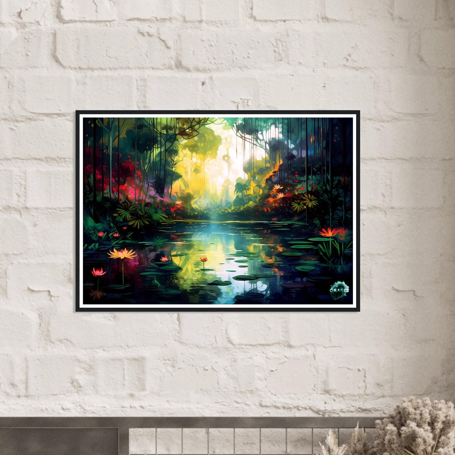 Radiance of the Rainforest - Premium Matte Paper Wooden Framed Poster Gelato