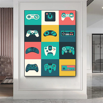 Creative Home Decor Game Controller Canvas Painting The Artful Oracle