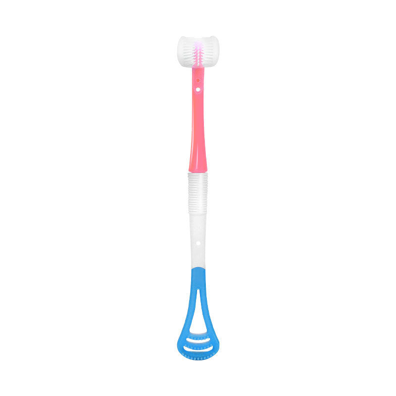 Baby Toothbrush Multi-function Tongue Coating Brush Silicone 3d Material The Artful Oracle