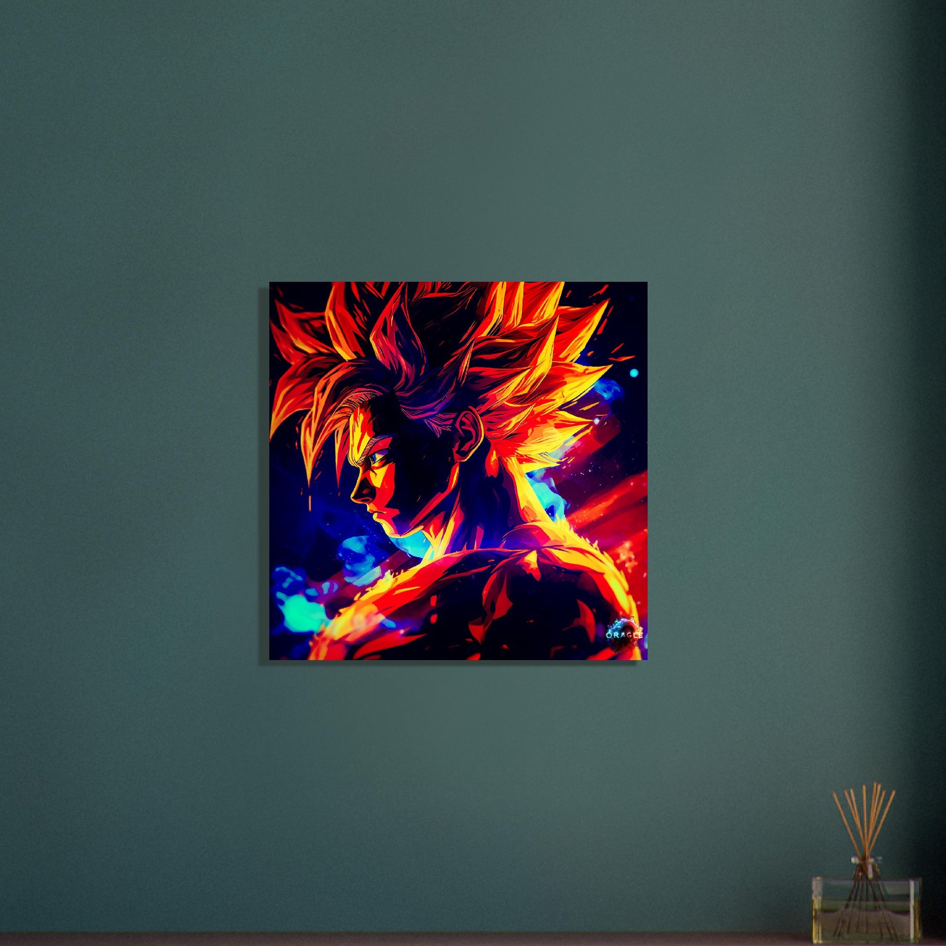 Goku Red Saiyan - Aluminum Print Gelato