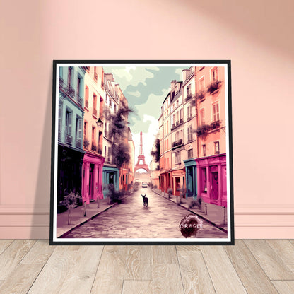 Osiris in Paris - Premium Matte Paper Wooden Framed Poster Gelato