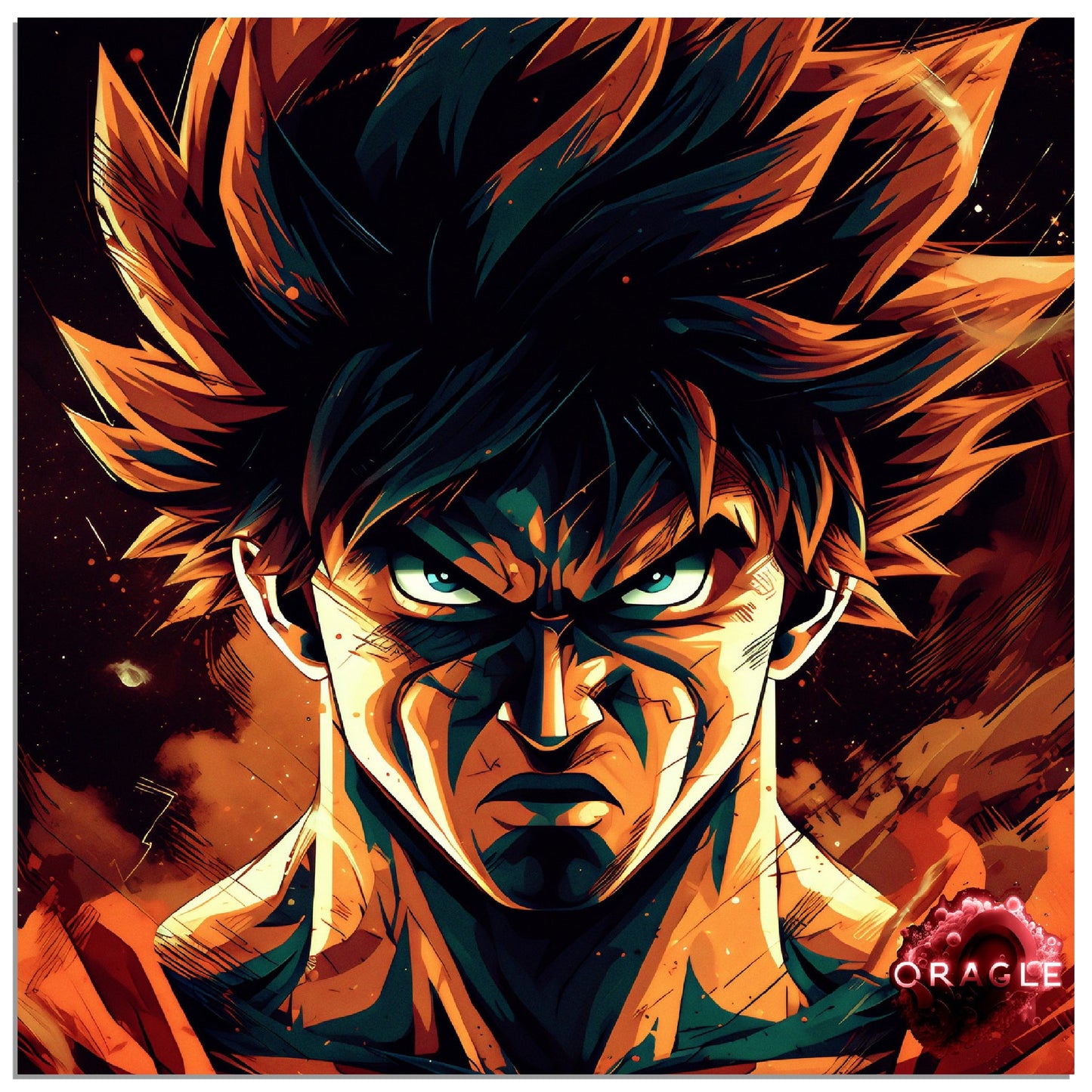 Goku Angry - Aluminum Print Gelato