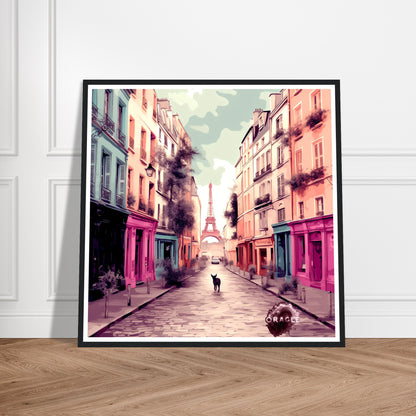 Osiris in Paris - Premium Matte Paper Wooden Framed Poster Gelato