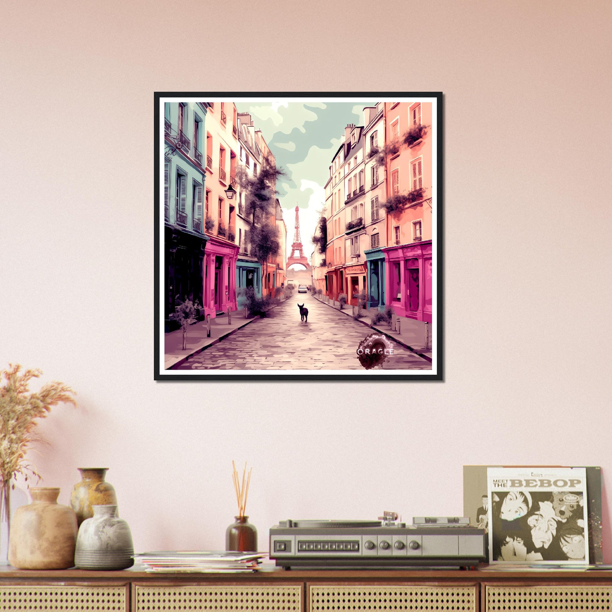 Osiris in Paris - Premium Matte Paper Wooden Framed Poster Gelato