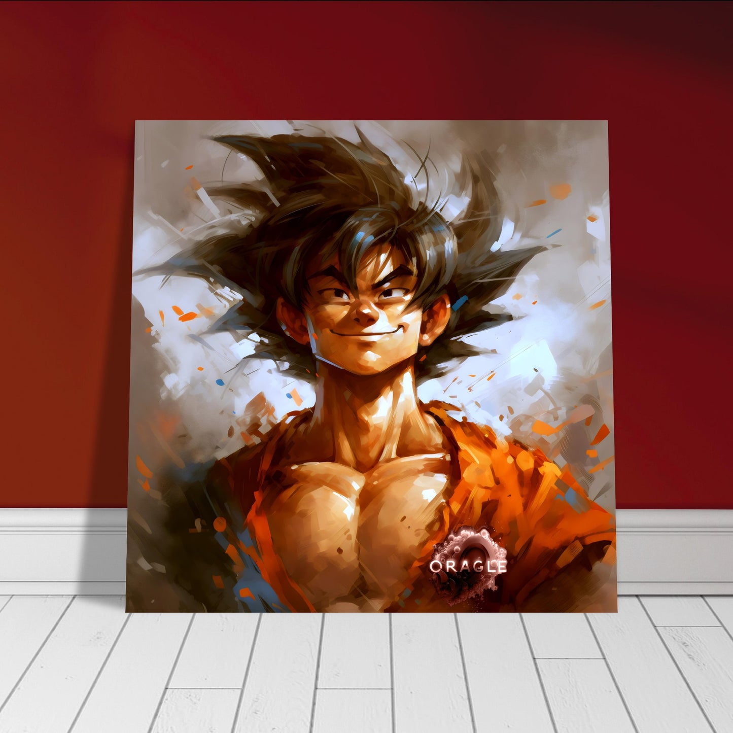 Goku Happy go Lucky - Aluminum Print Gelato