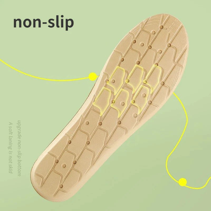 Foot Acupressure Insole Men Women Soft Breathable Sports Cushion Inserts Sweat-Absorbing Deodorant Insole Shoe Pads