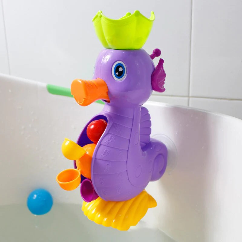 Kids Shower Bath Toys Cute Yellow Duck Waterwheel Elephant Toys Baby Faucet Bathing Water Spray Tool Dabbling Toy Baby Toys