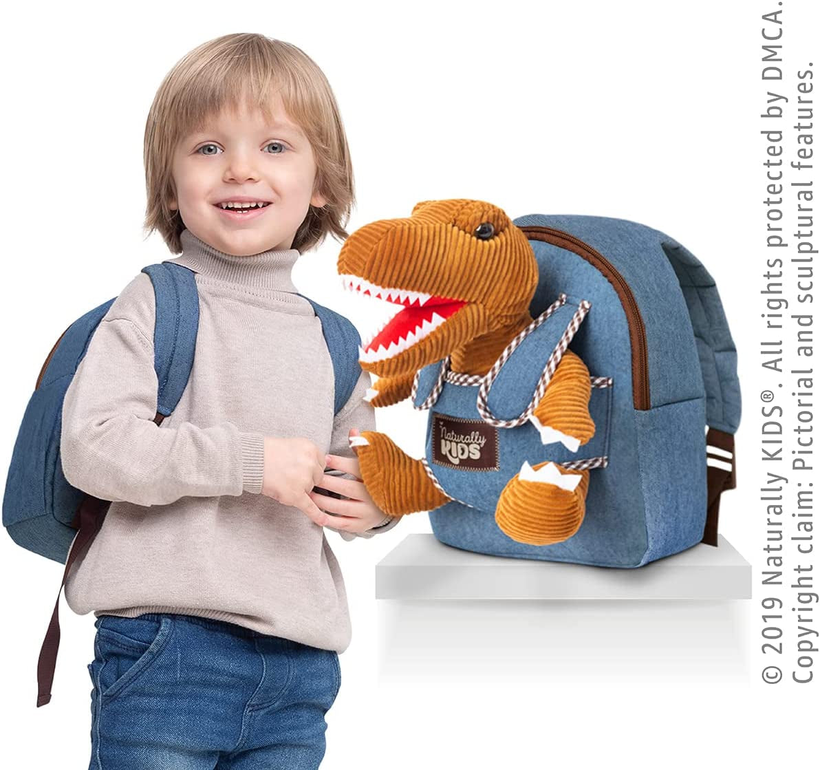 Small Dinosaur Backpack Dinosaur Toys for Kids 3-5 Toddler Backpack for Boys 2 3 5 Year Old Boy Girls Gift Dinosaur Toys for Kids 2-4 Dinosaurs for Boys Dino Toy Dinosaur Stuffed Animal