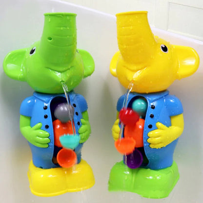 Kids Shower Bath Toys Cute Yellow Duck Waterwheel Elephant Toys Baby Faucet Bathing Water Spray Tool Dabbling Toy Baby Toys