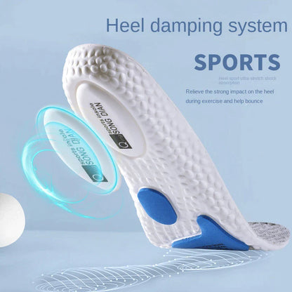 EVA Insoles for Shoes Sole Shock Absorption Deodorant Breathable Cushion Running Insoles for Feet Man Women Orthopedic Insoles